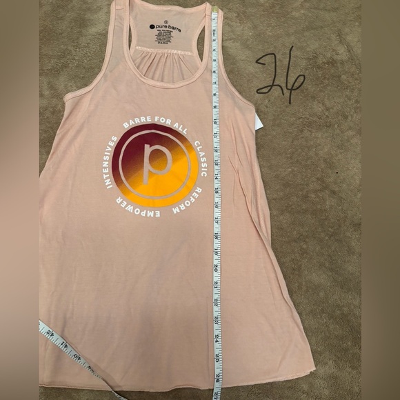 Pure Barre Women's Peach Tank Top Size S NWT - Picture 4 of 6
